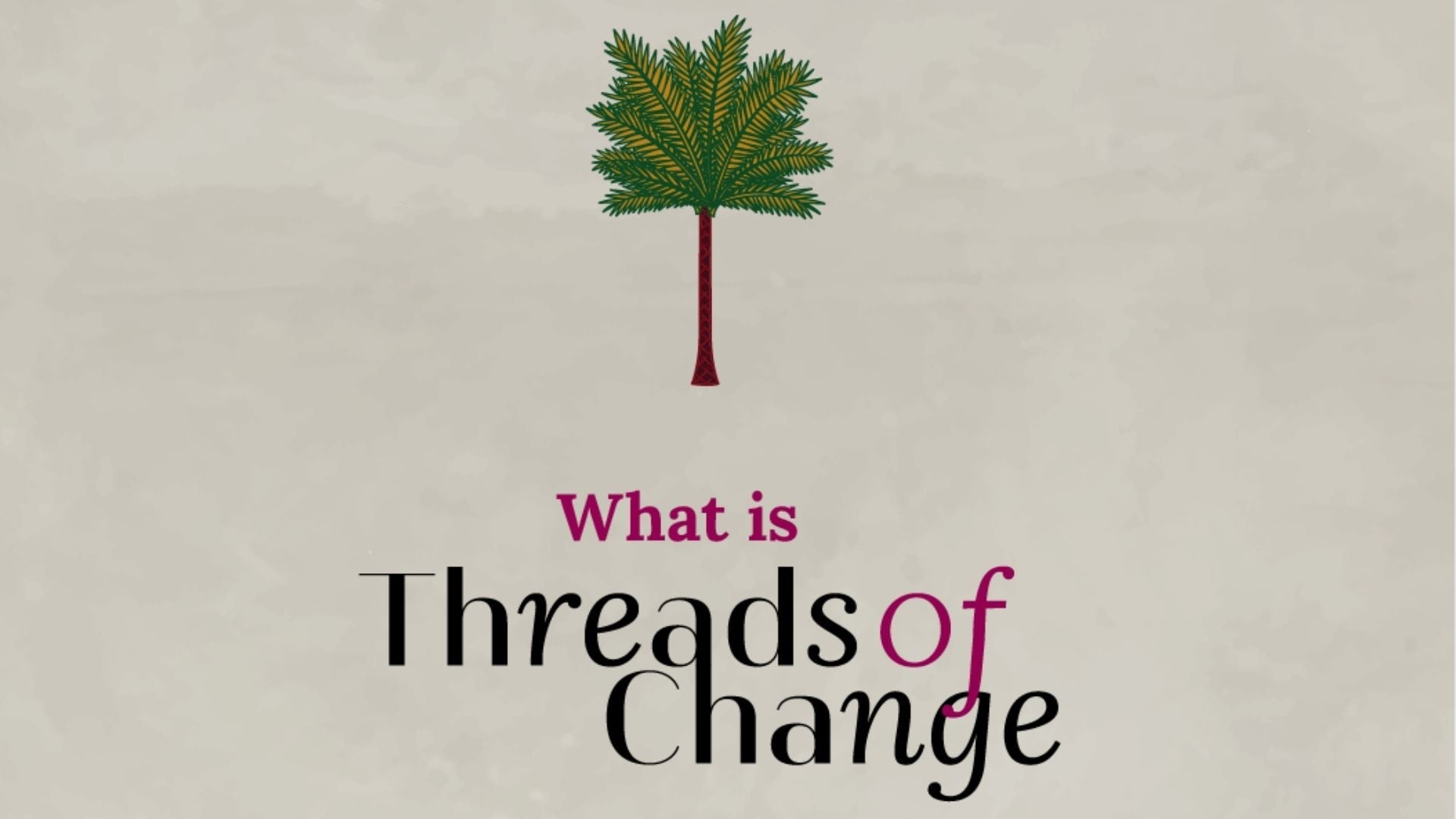 Threads of Change - Giving Old Threads A New Purpose