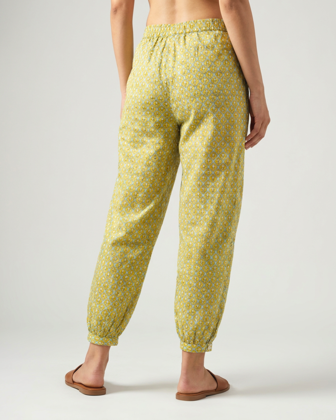 Ambar Mul Pants - Yellow & Blue