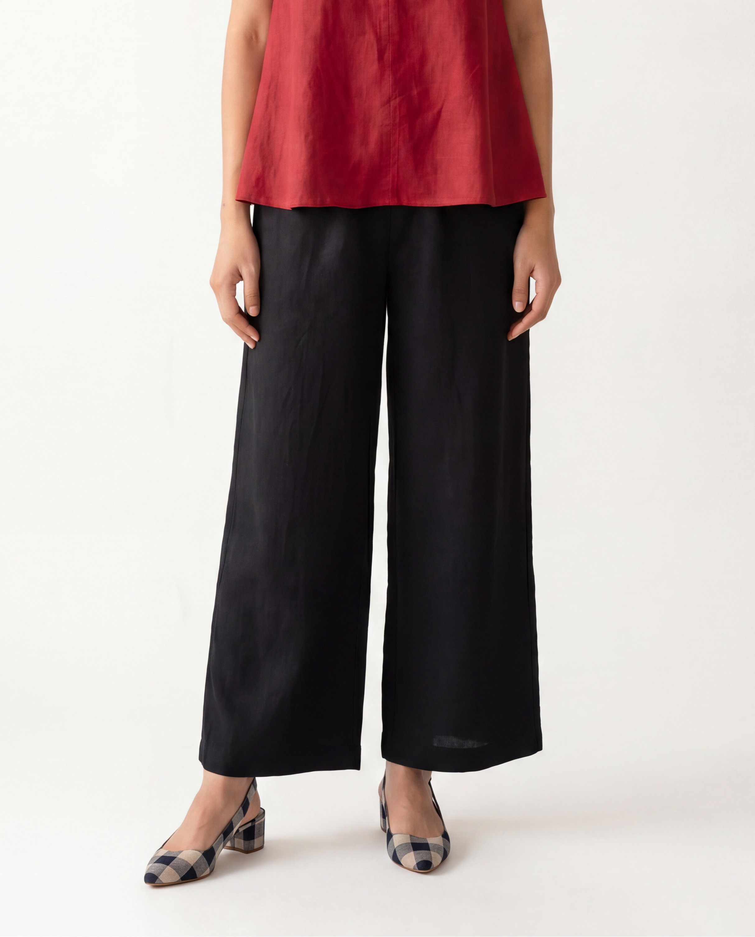 Signature Linen Pants - Black
