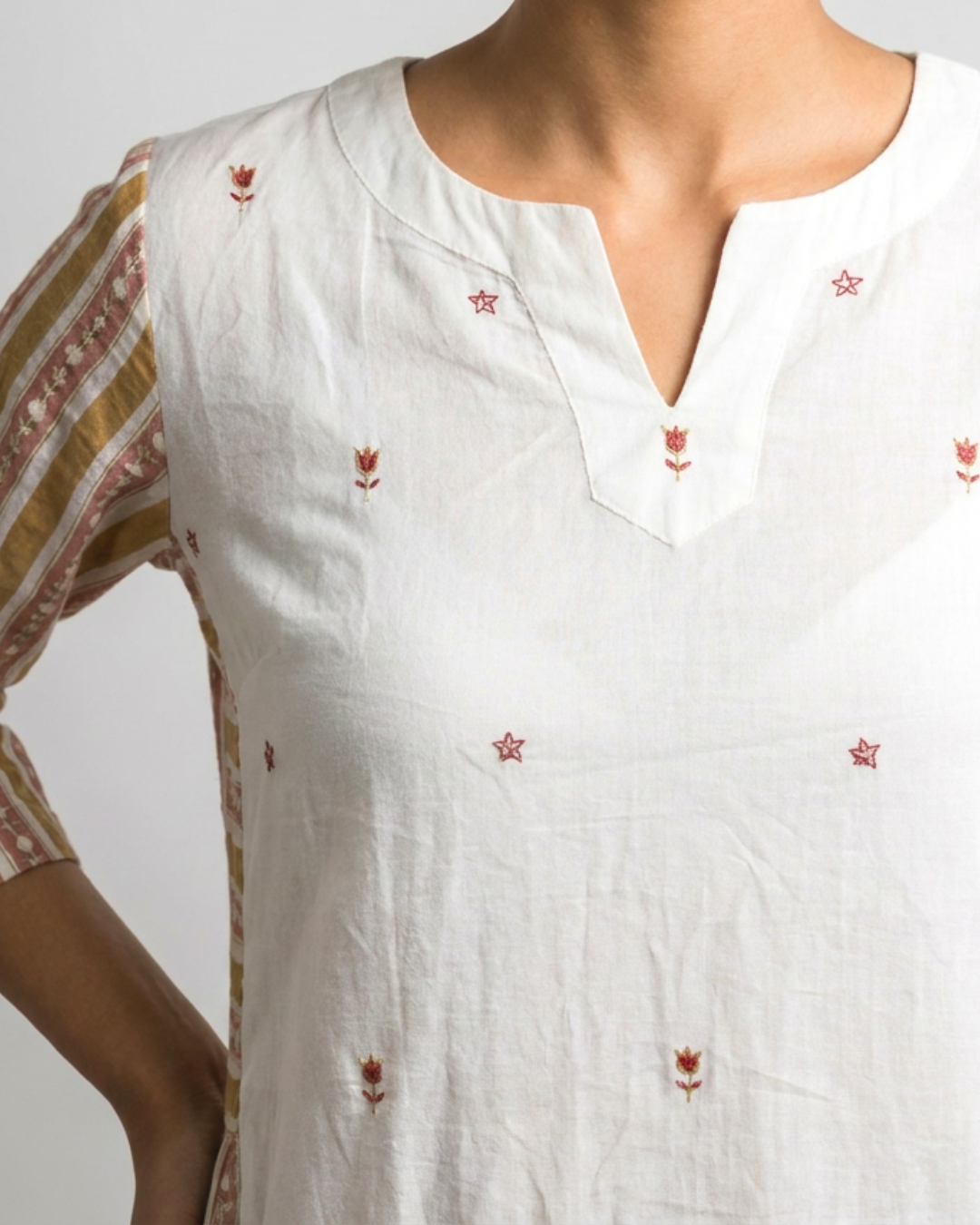 Bhini Mul Kurta - Off White