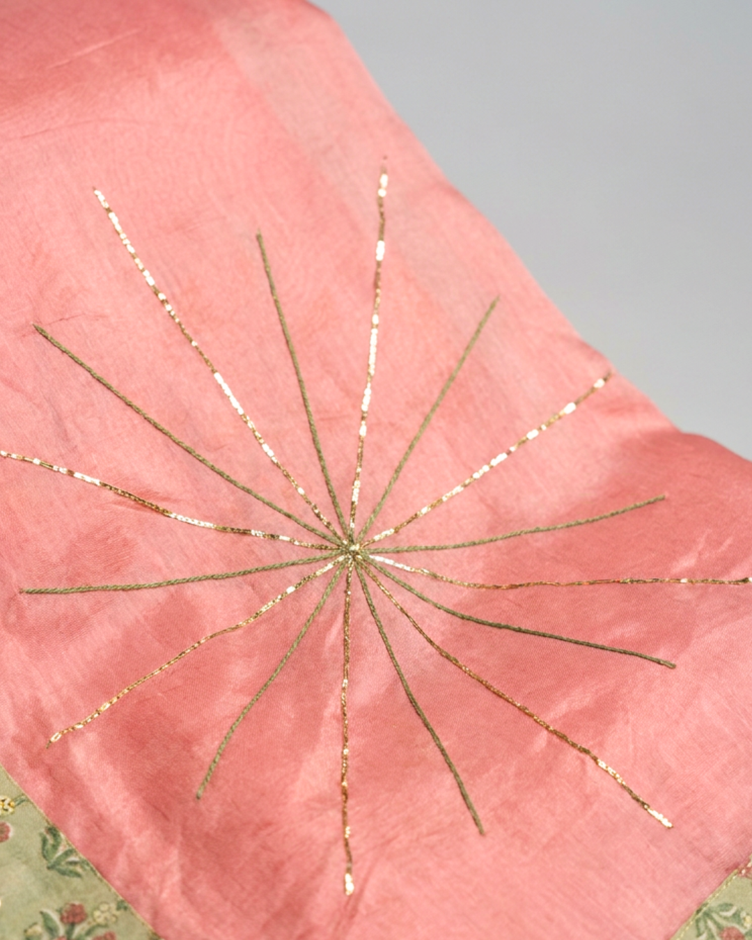 Chaya Chanderi Saree - Salmon Pink