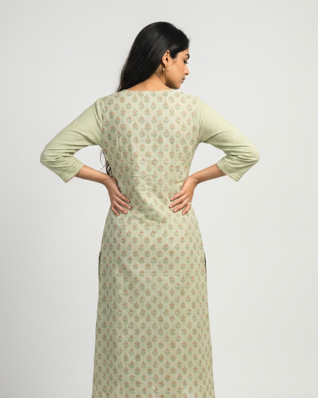 Ragini Mul Kurta - Sea Green