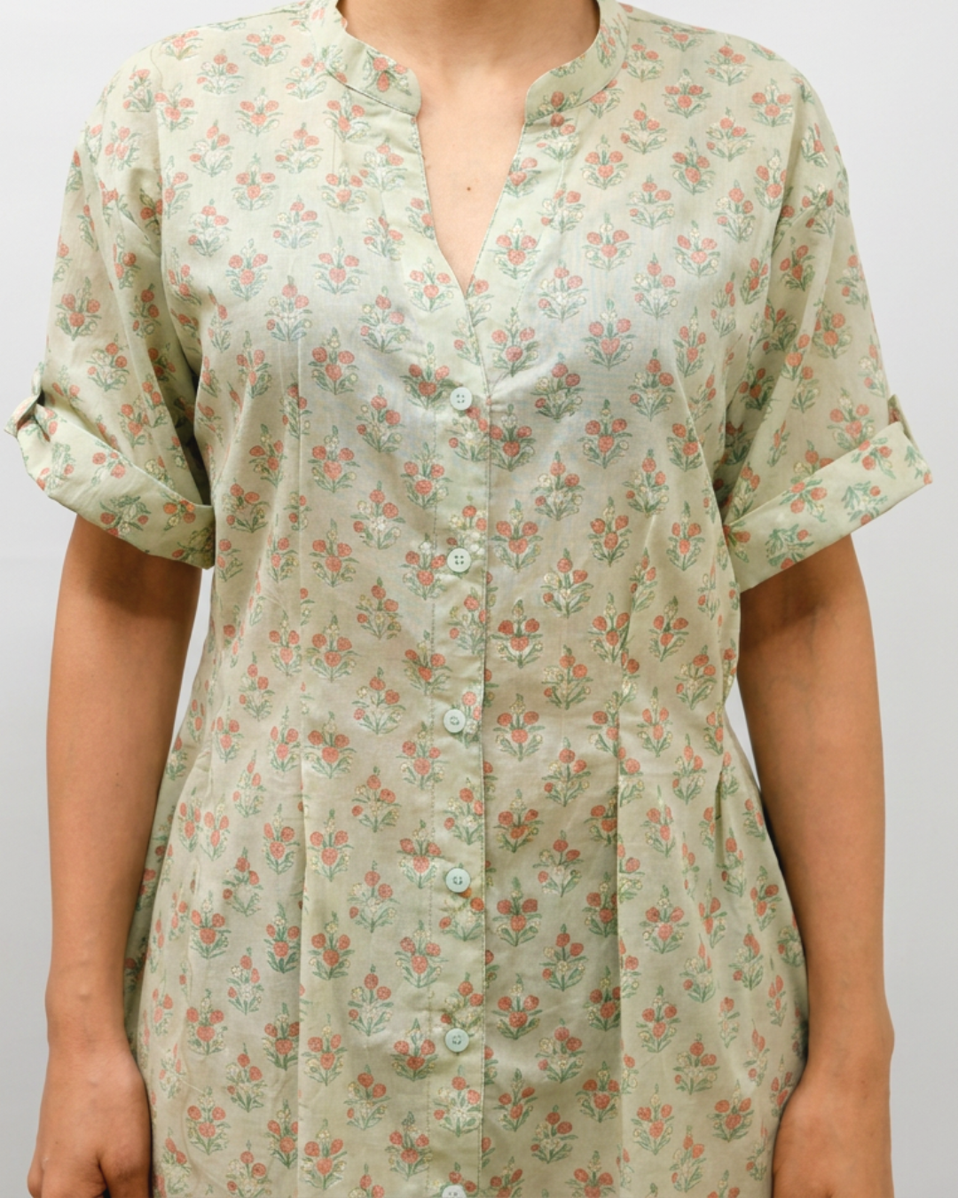 Ritu Mul Dress - Sea Green