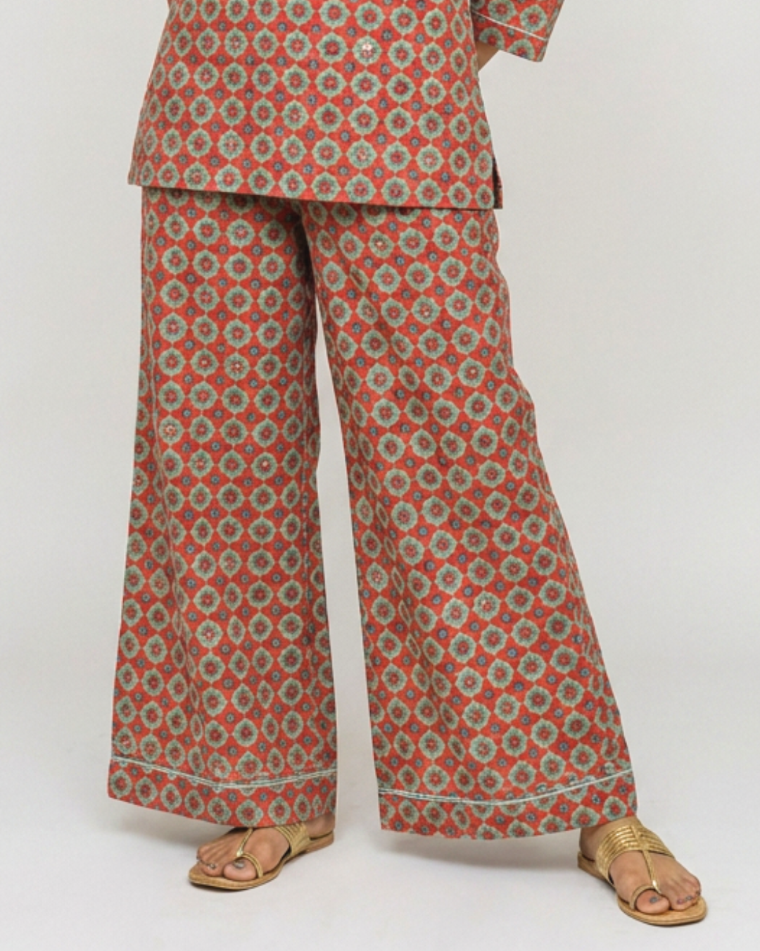 Taal Mul Pants - Crimson Red