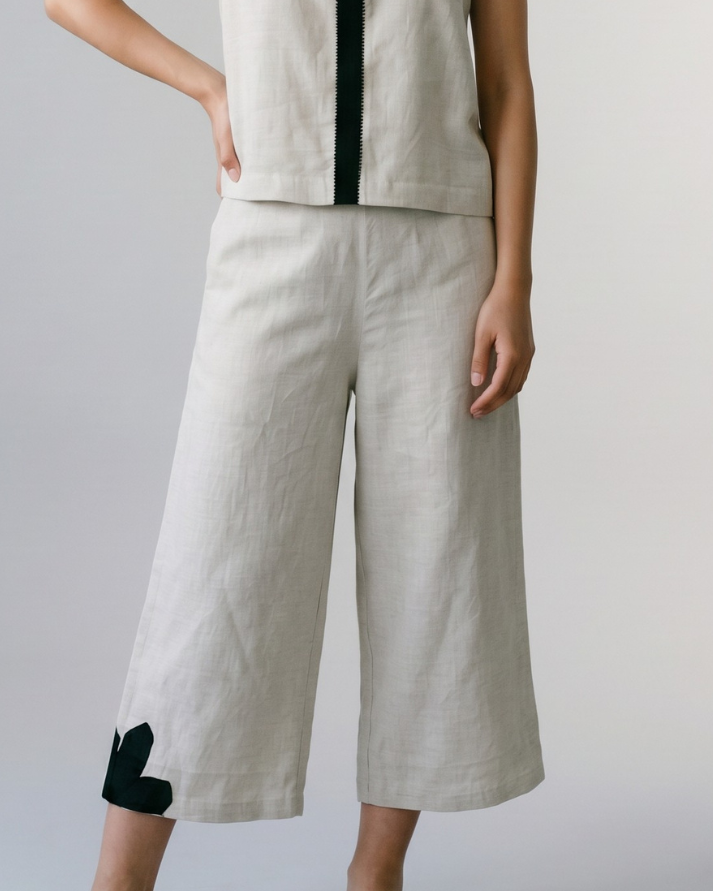 Dune Linen Pants - Beige