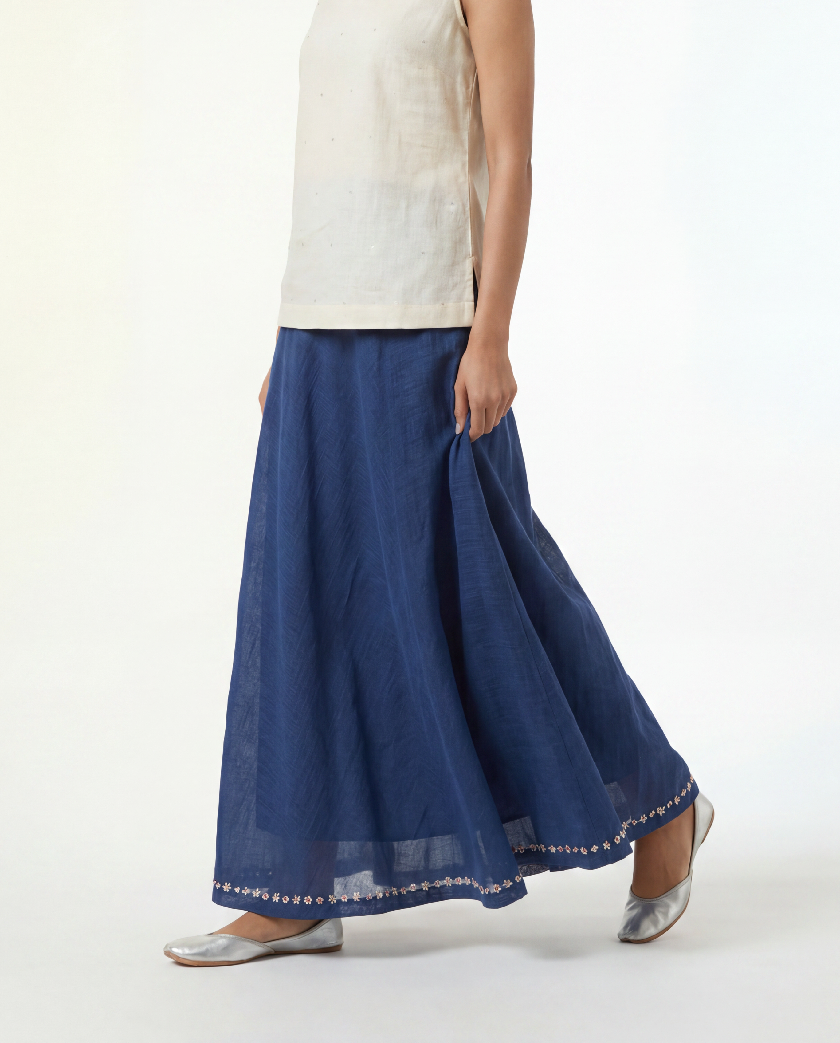 Asma Skirt - Navy Blue