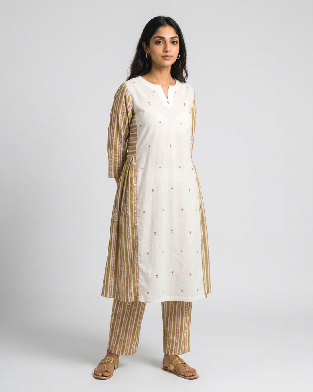 Bhini Mul Kurta - Off White