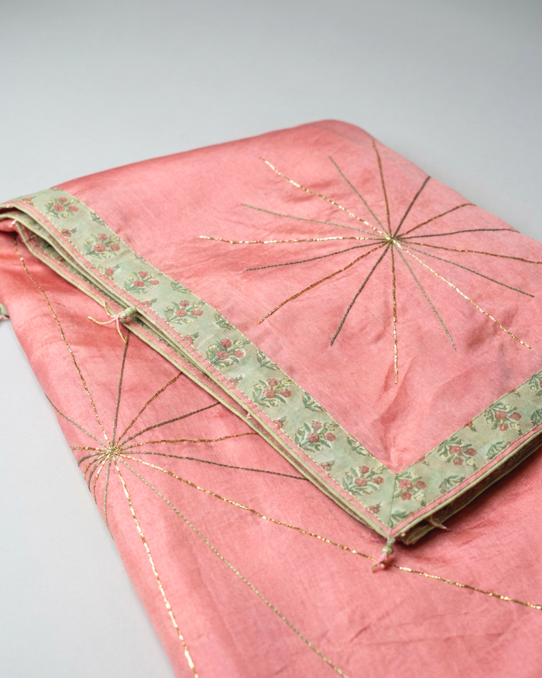 Chaya Chanderi Saree - Salmon Pink