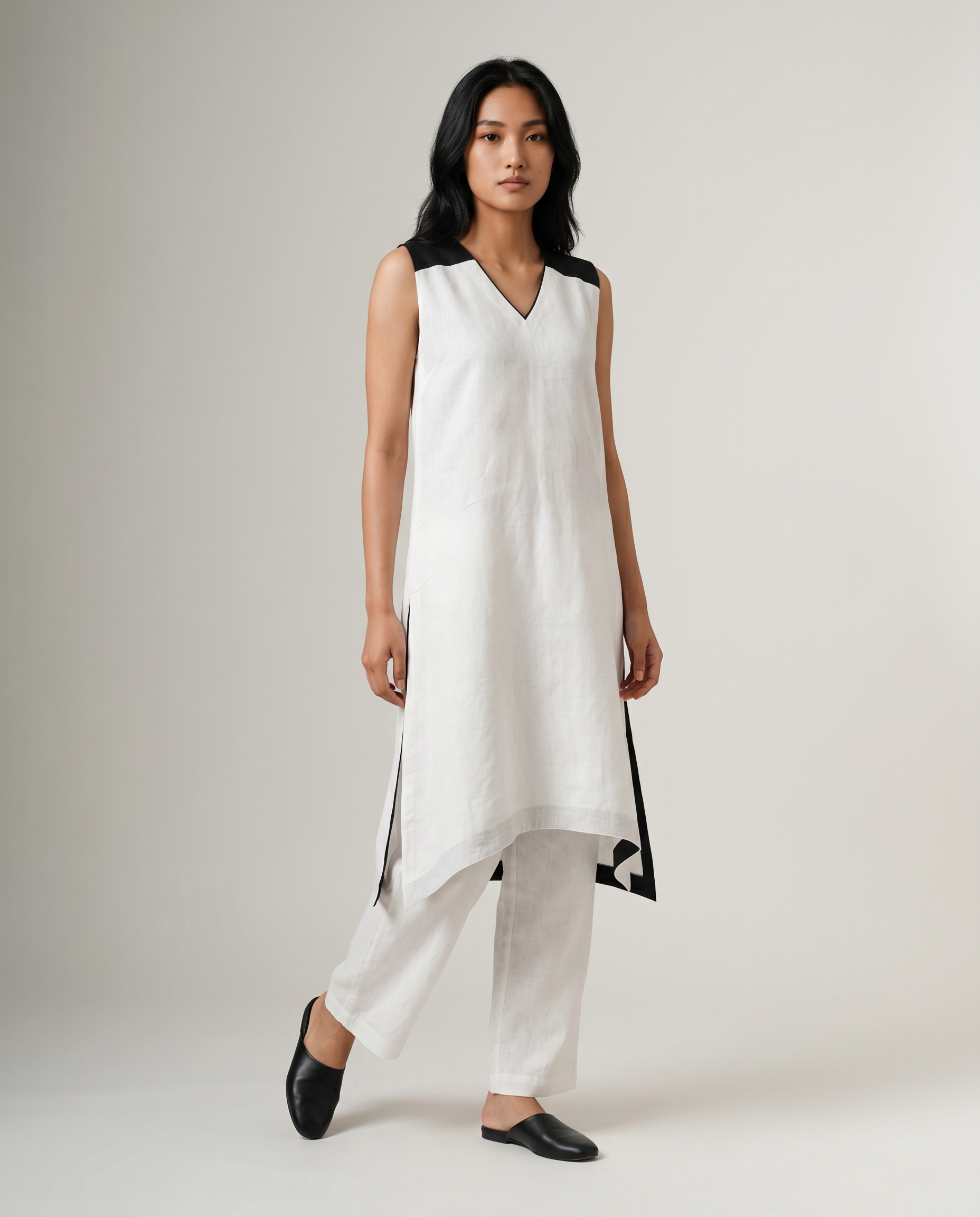  Industale Hans Linen Kurta Set -8