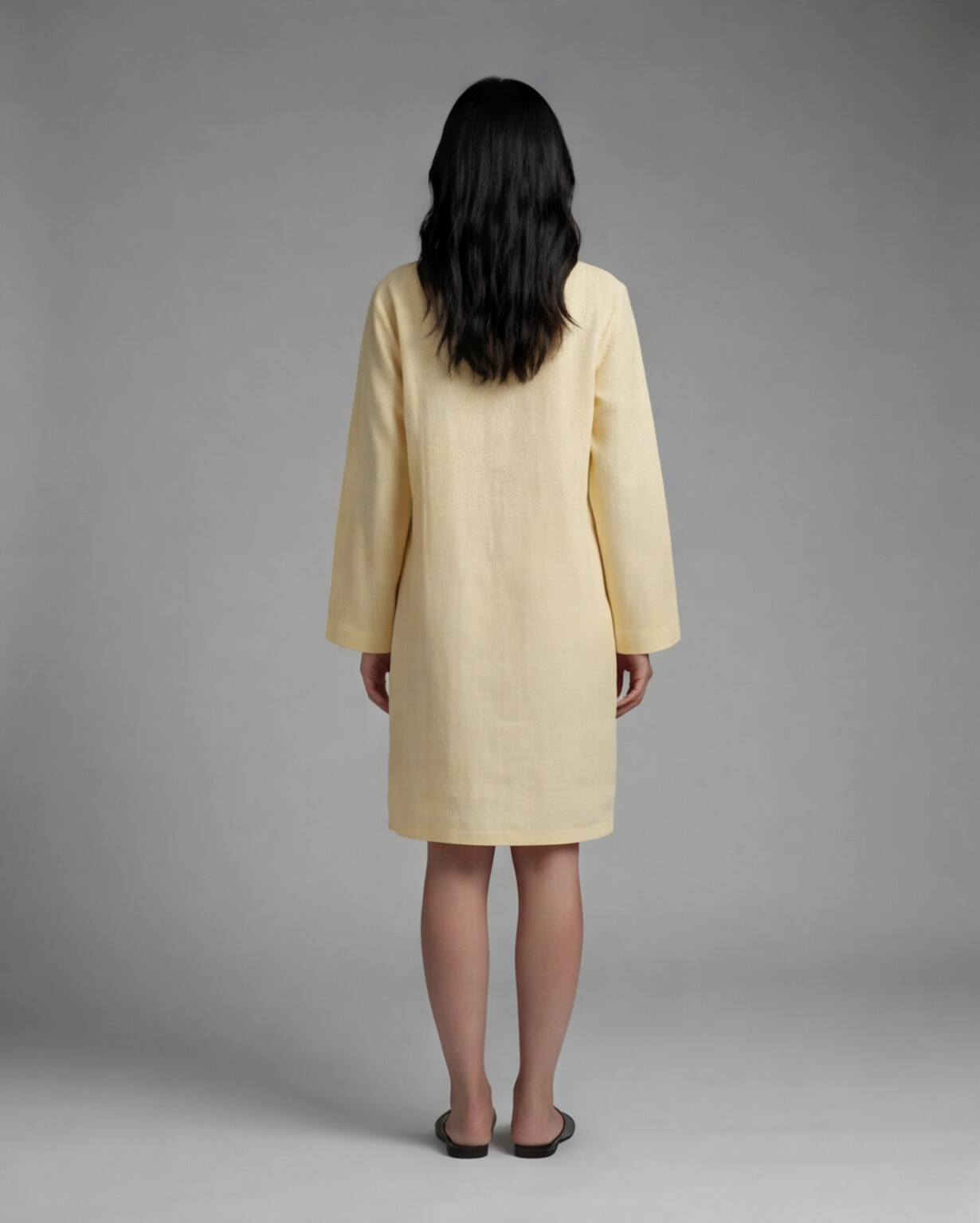 Industale Sunbeam Linen Dress - Butter Yellow 4
