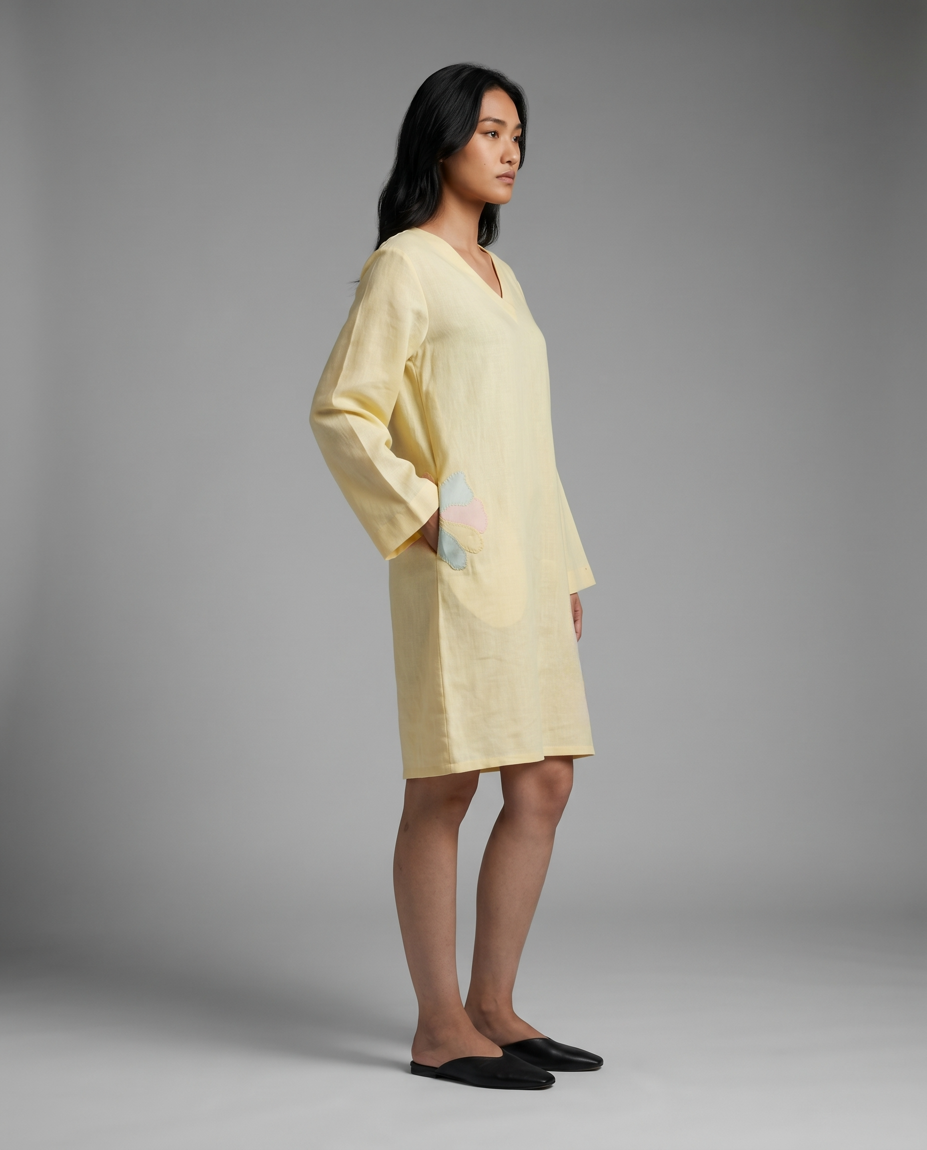 Industale Sunbeam Linen Dress - Butter Yellow 5