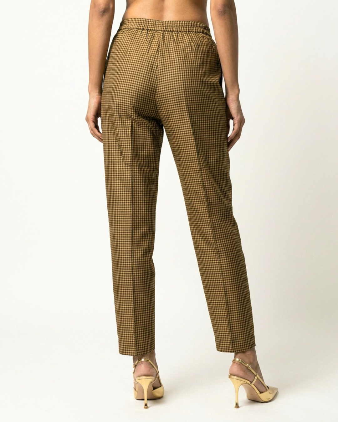 Kajal Tissue Chanderi Pant - Gold