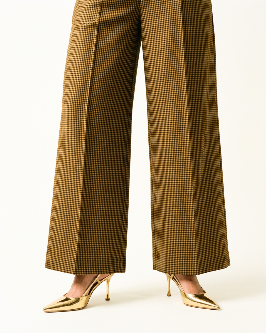Laakh Chanderi Pant - Gold