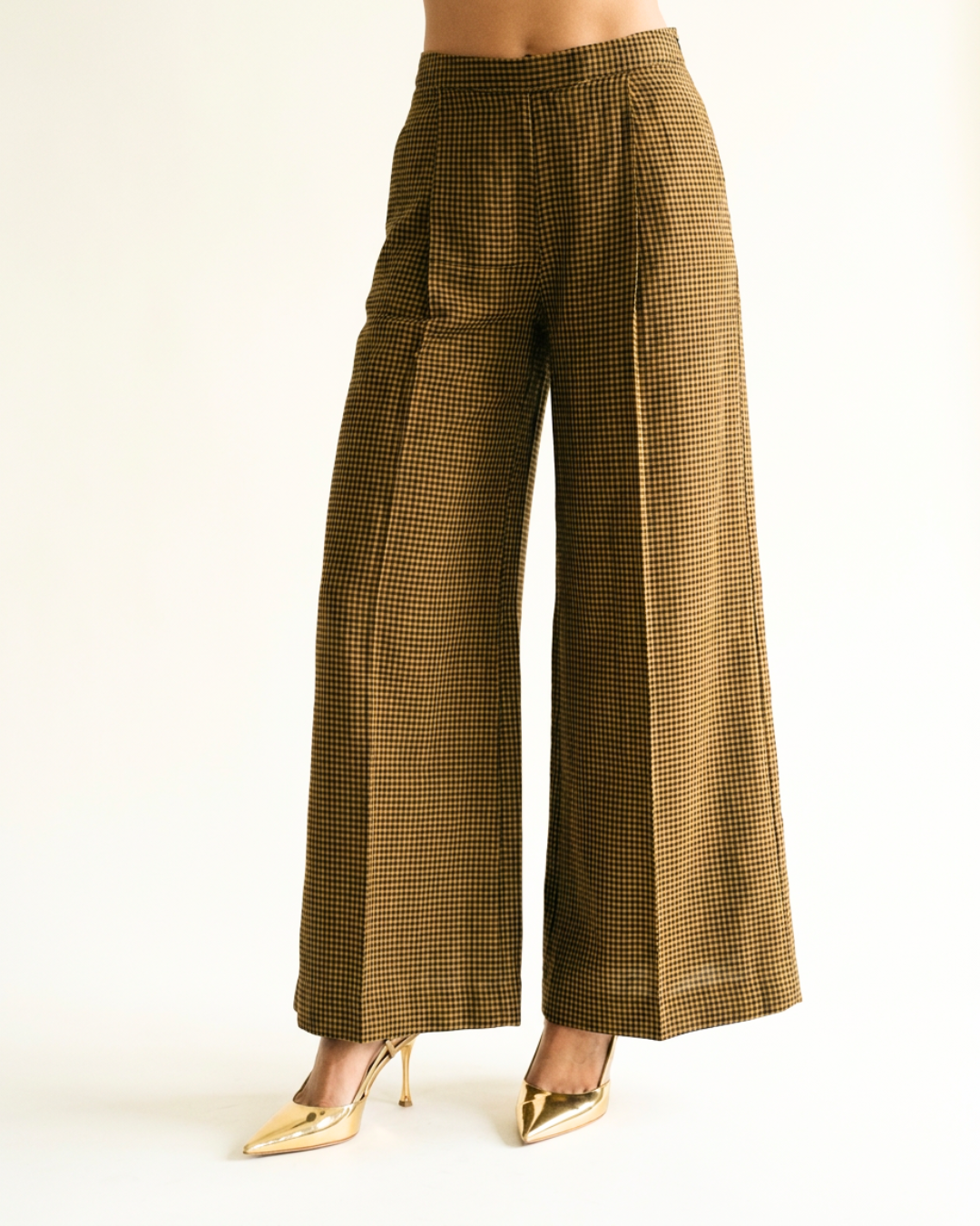 Laakh Chanderi Pant - Gold