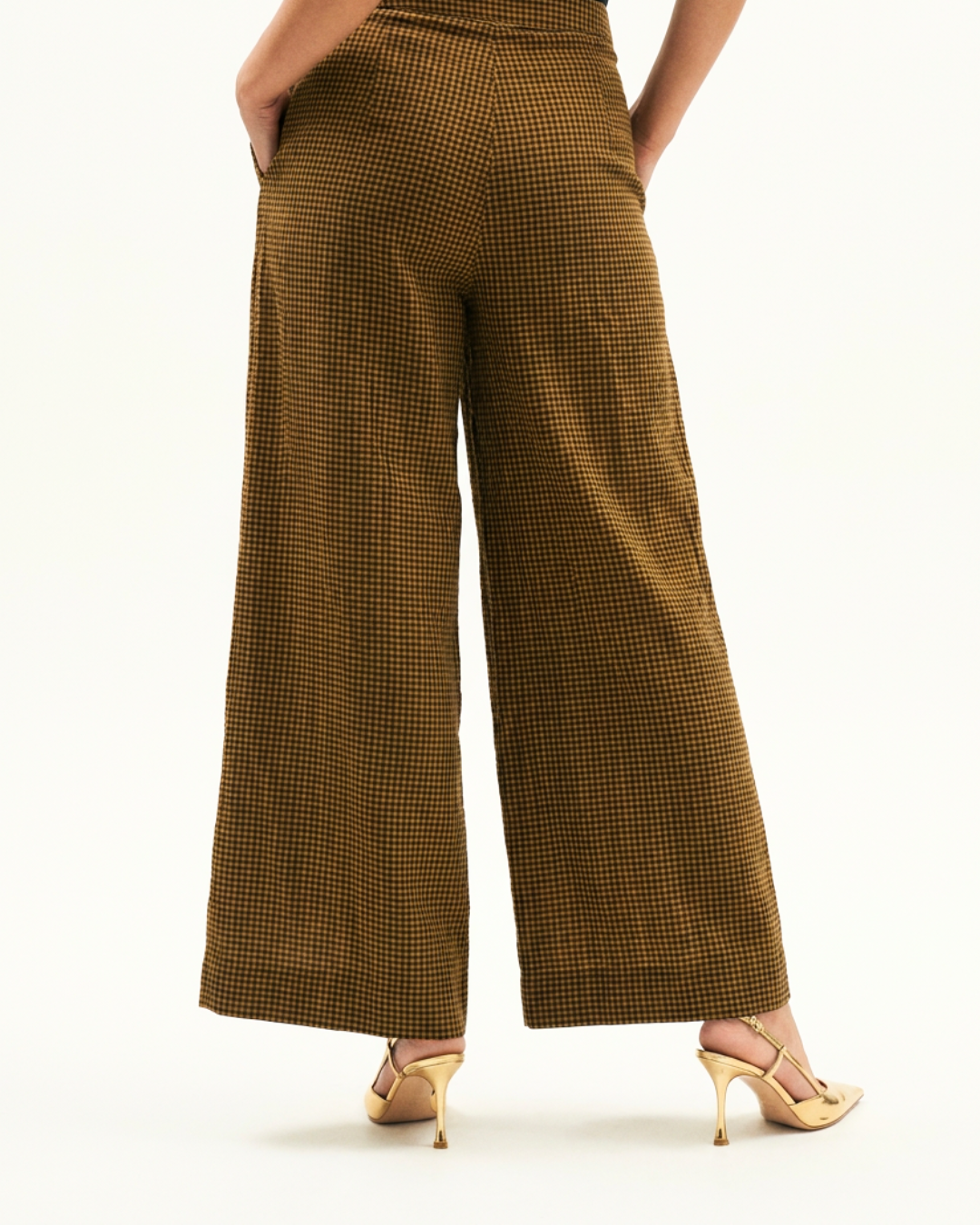 Laakh Chanderi Pant - Gold