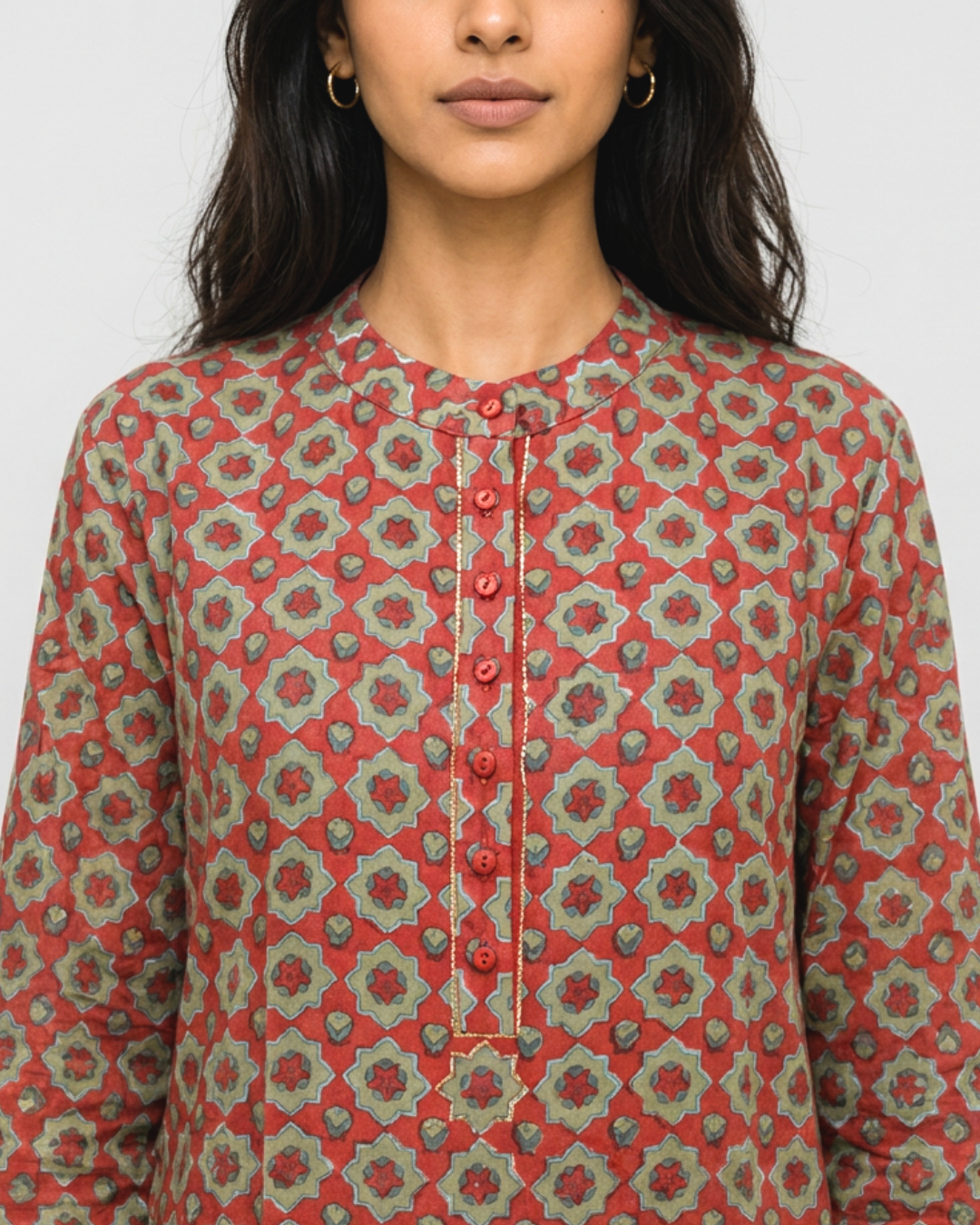 Sur Mul Dress - Crimson Red